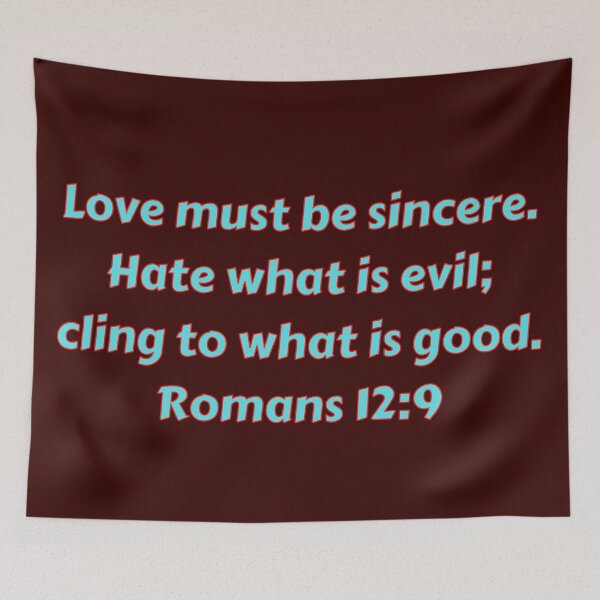 Item preview, Bible Verse Romans 12:9 designed and sold by Prayingwarrior.