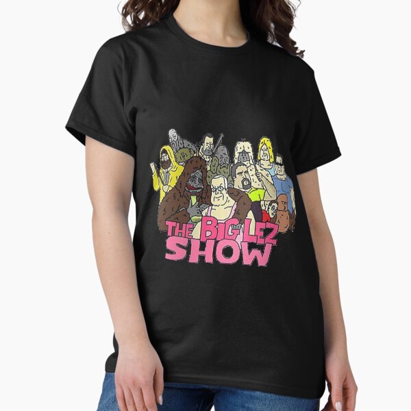 Vista previa del artículo con la obra «Camiseta con calcomanías, máscara y más de The Big Lez Show Whole Gang», diseñado y vendido por J Electro  AI Art.