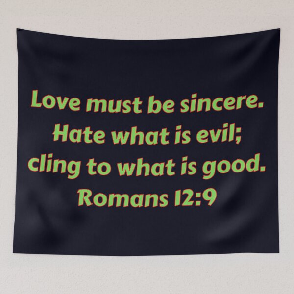 Item preview, Bible Verse Romans 12:9 designed and sold by Prayingwarrior.