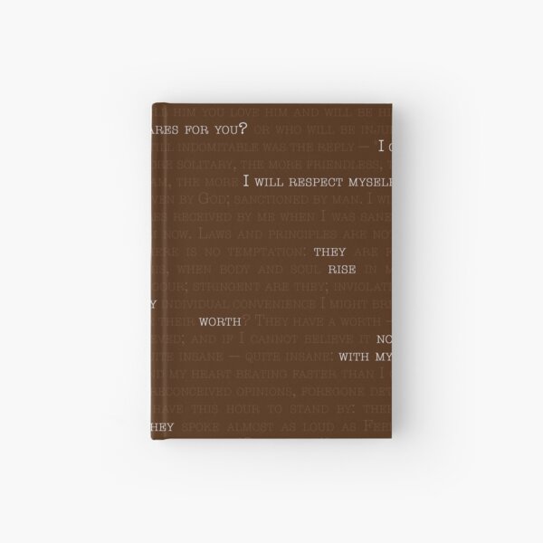 I Care For Myself -- from Charlotte Brontë's "Jane Eyre" Hardcover Journal