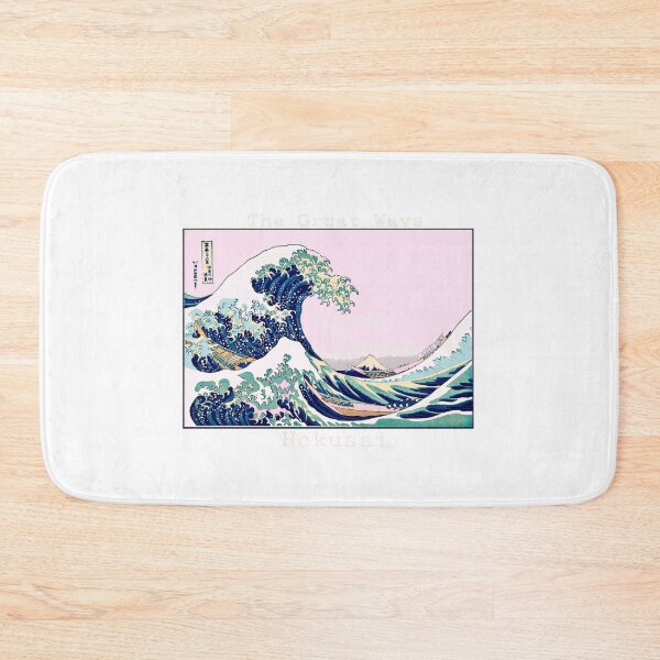 Item preview, The Great Wave Pink Lo Fi Pastels designed and sold by catifex.