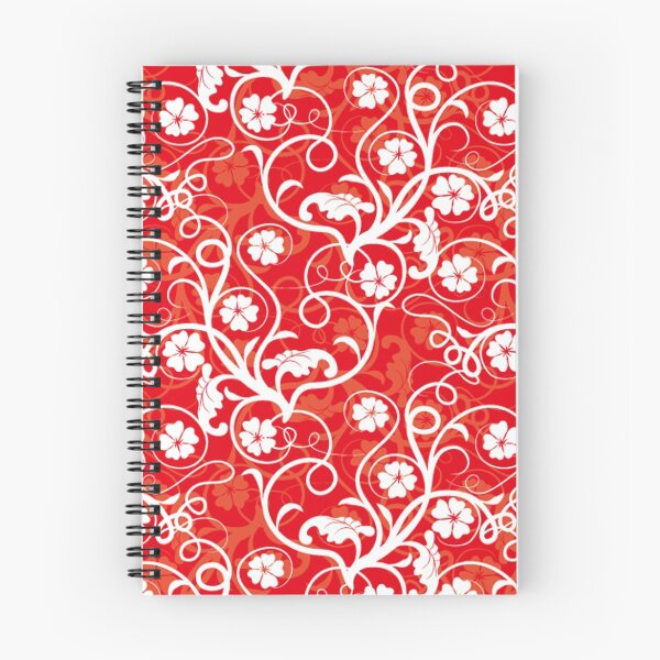 Item preview, Red Monkey Flower Patterns designed and sold by TexturePolice.