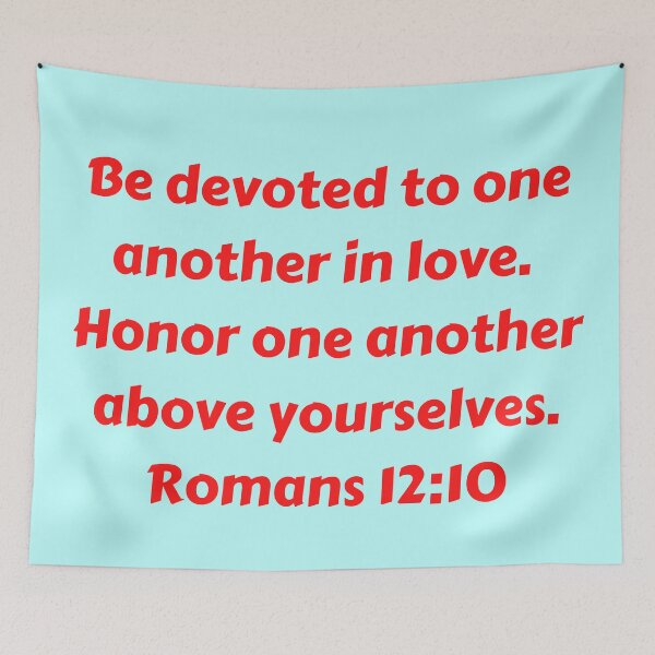 Item preview, Bible Verse Romans 12:10 designed and sold by Prayingwarrior.