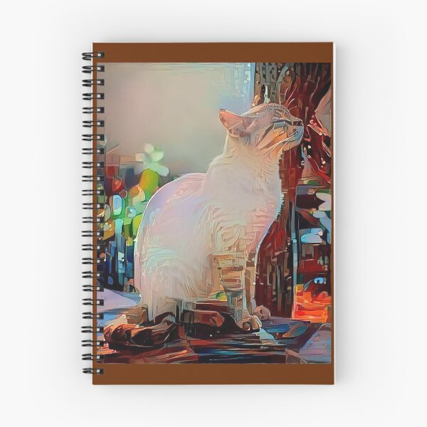 Aperçu de l'œuvre Chat blanc mignon et élégant créée et vendue par Sepi-Thinking.