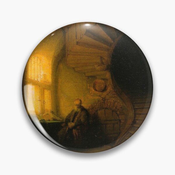 Item preview, Philosopher in meditation, by Rembrandt Harmenszoon van Rijn  designed and sold by JustContemplate.
