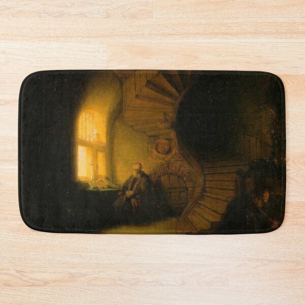 Item preview, Philosopher in meditation, by Rembrandt Harmenszoon van Rijn  designed and sold by JustContemplate.
