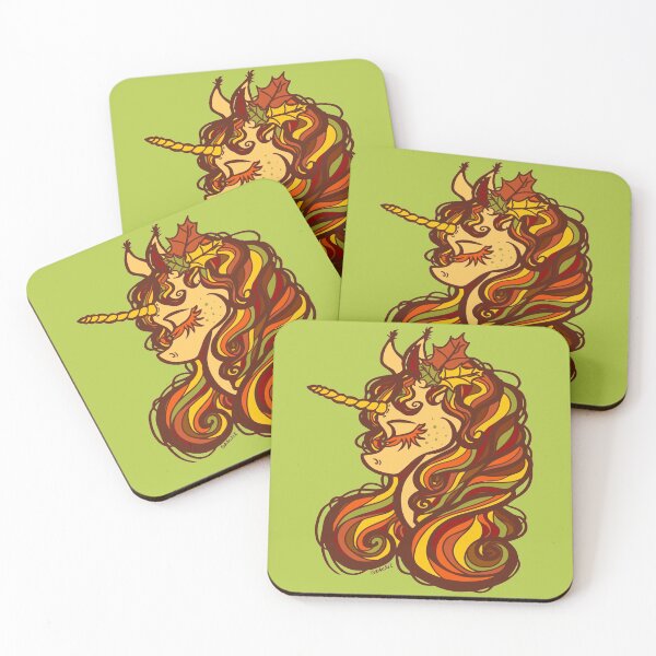 Item preview, Autumn Leaves Unicorn designed and sold by JanGrackle.