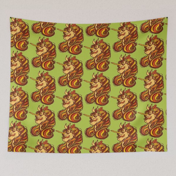 Item preview, Autumn Leaves Unicorn designed and sold by JanGrackle.