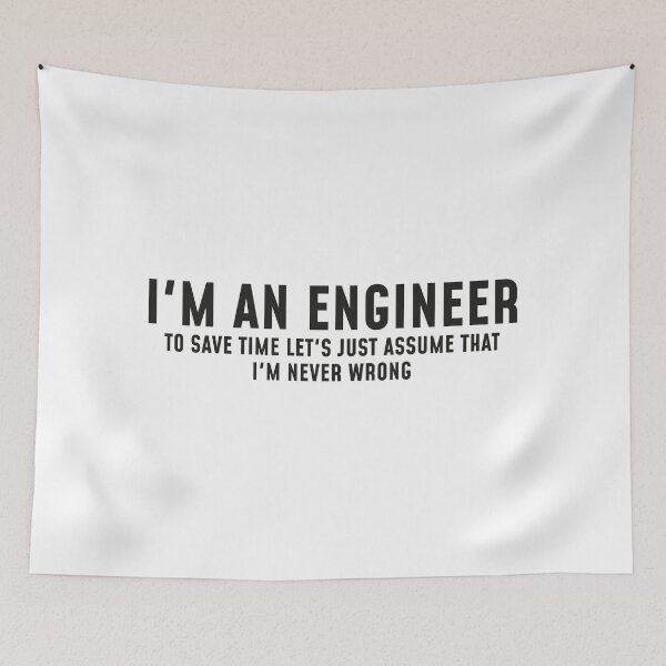 Item preview, I'm An Engineer- Funny Engineering Joke  designed and sold by IzzyTheWizz.