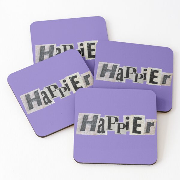 Item preview, "happier" song title - olivia ordrigo designed and sold by cafegilmore.