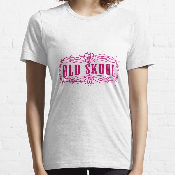 Old Skool Pinstripe Design in pink Essential T-Shirt