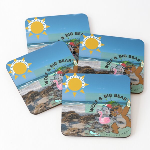 Aperçu de l'œuvre WolfandBigBear Beach Summertime créée et vendue par Lance Ross.