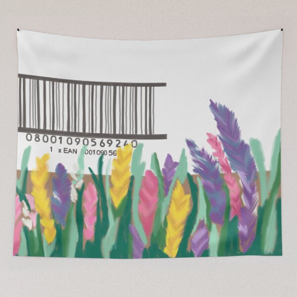 Item preview, Wild Flowers with Barcode  designed and sold by Hannah Kremer.