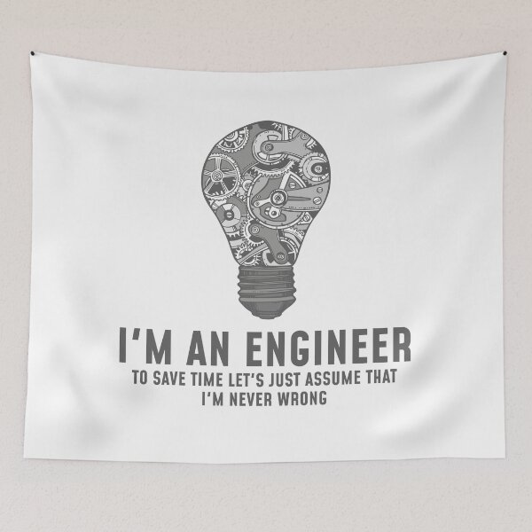 Item preview, I'm An Engineer- Funny Engineering Joke  designed and sold by IzzyTheWizz.