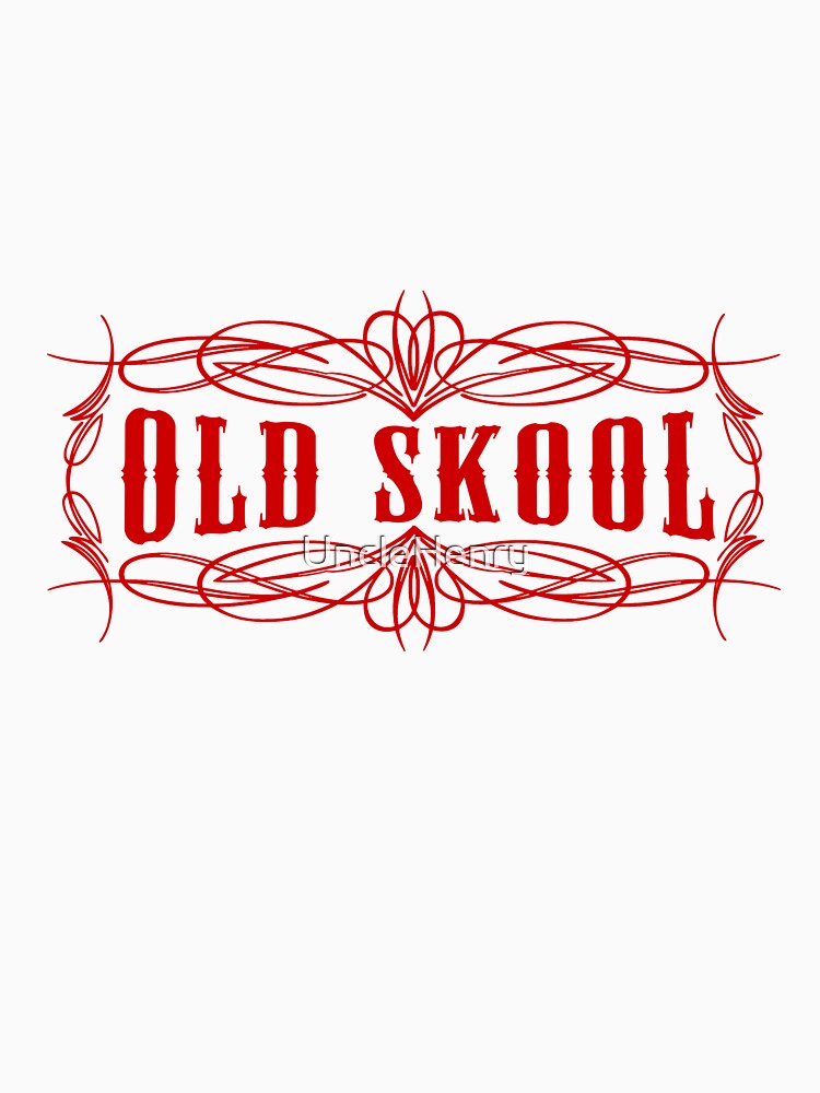 Old Skool Nadelstreifen-Design in Rot von UncleHenry
