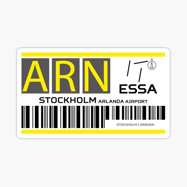 Item preview, Destination Stockholm Airport designed and sold by avionuts.