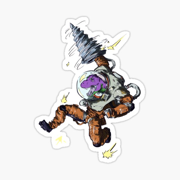 Copy of Ty-Awesome-saurus Rocks Purple Sticker