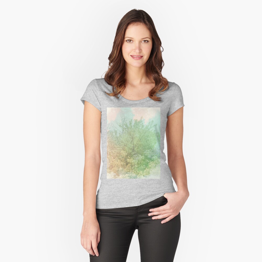 Item preview, Fitted Scoop T-Shirt designed and sold by OneDayArt.