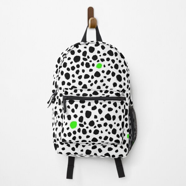 Item preview, Dalmatian Spots - Handmade Dots - Animal Print - Black and White with Pops of Color - Green designed and sold by nancyelias.