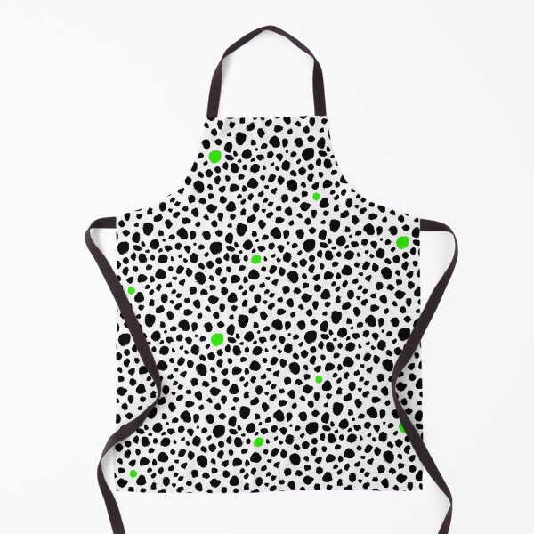 Item preview, Dalmatian Spots - Handmade Dots - Animal Print - Black and White with Pops of Color - Green designed and sold by nancyelias.