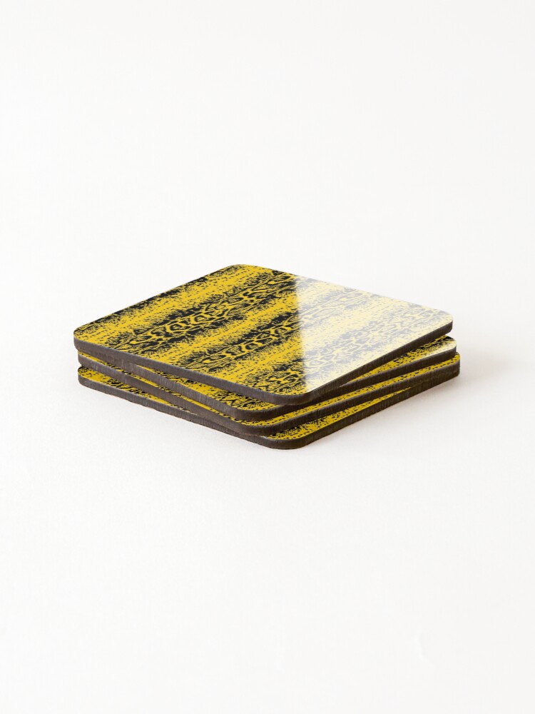 Thumbnail 4 of 5, Coasters (Set of 4), Striped Python Skin designed and sold by DesignFantazia.