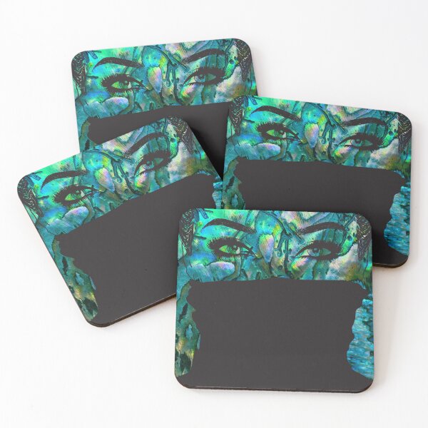 Item preview, Paua Shell Womans Face artwork designed and sold by KissingCockatoo.