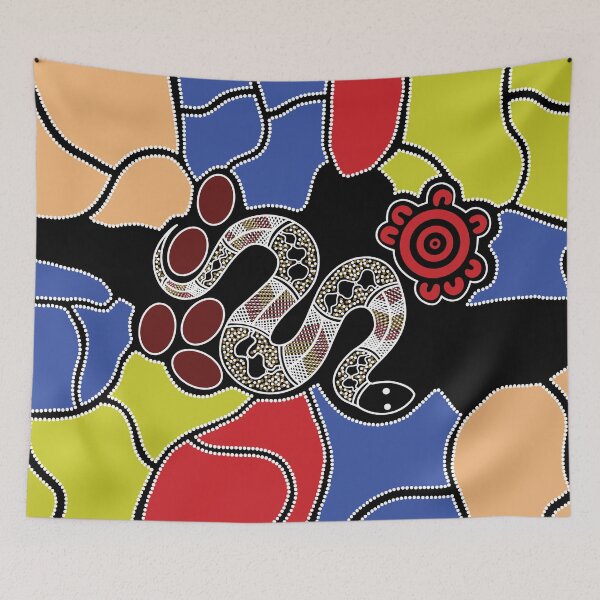 Item preview, Authentic Aboriginal Art -  Snake Dreaming designed and sold by HogarthArts.