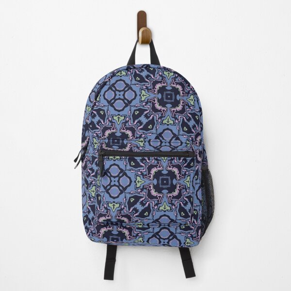 Item preview, Cosmic Carnival Blue Green Pink Purple Black Pattern designed and sold by Sector18.