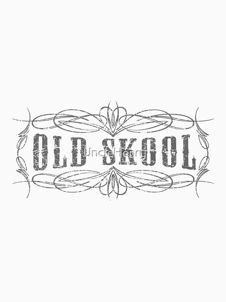 Altes Skool-Nadelstreifen-Design in Grau von UncleHenry
