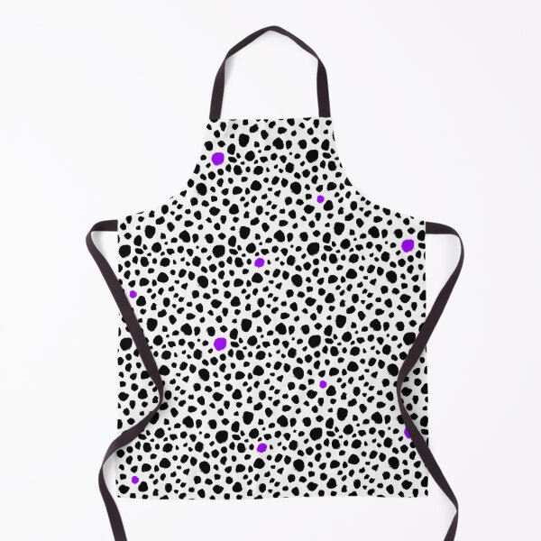 Item preview, Dalmatian Spots - Handmade Dots - Animal Print - Black and White with Pops of Color - Purple designed and sold by nancyelias.