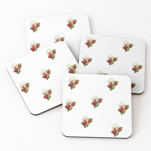 Item preview, Red Strawberries Collage, Juicy Red Strawberries, Strawberry Flowers and Fruit designed and sold by silviaol.