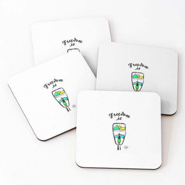Item preview, Freedom is Paddle Boarding by Artpply designed and sold by artpplyco.