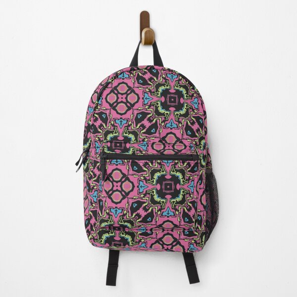 Item preview, Cosmic Carnival Pink Blue Yellow Orange Black Pattern designed and sold by Sector18.