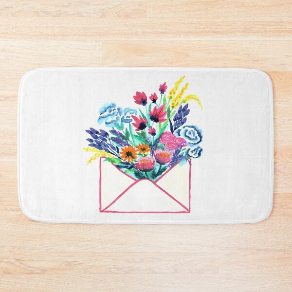 Artikelvorschau, Happy Mail Blumenumschlag entworfen und verkauft von SaltandPaper.