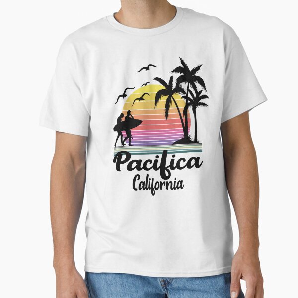 Item preview, Pacifica California Seaside Retro Sunset designed and sold by Home-Spirit.