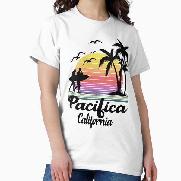 Item preview, Pacifica California Seaside Retro Sunset designed and sold by Home-Spirit.