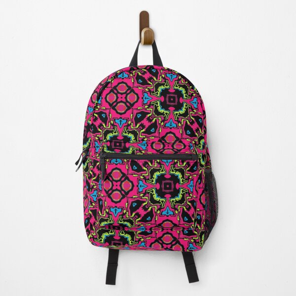 Item preview, Cosmic Carnival Pink Blue Yellow Red Black Pattern designed and sold by Sector18.