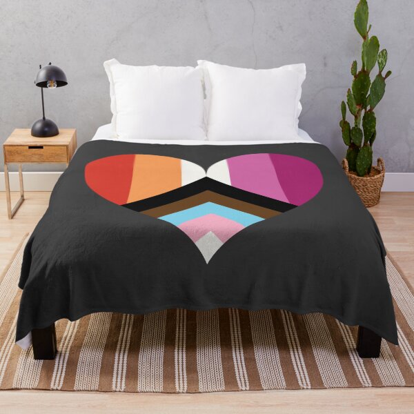 Item preview, Lesbian Pride Flag Heart - Rebooted Progress Pride - Transgender - BIPOC designed and sold by UBUCO.