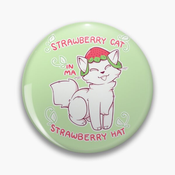 Item preview, Strawberry Cat in ma Strawberry Hat designed and sold by K. I. Cyber.
