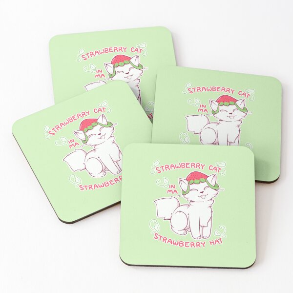 Item preview, Strawberry Cat in ma Strawberry Hat designed and sold by K. I. Cyber.