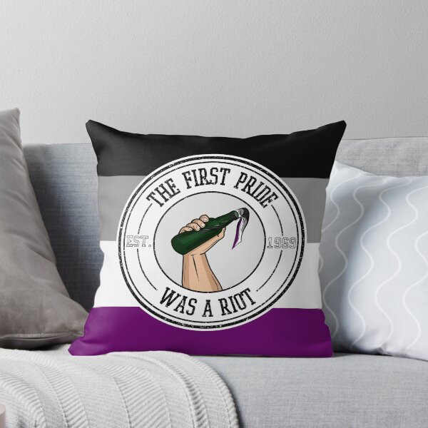 Item preview, The First Pride Was a Riot — Asexual (light) designed and sold by MicroGalaxies.