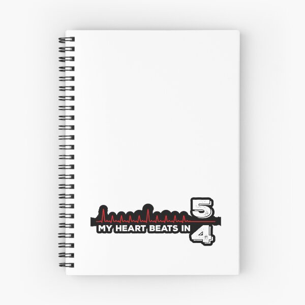 Item preview, My Heart Beats in 5/4 - for Drummers (white text bordered) designed and sold by Kendall Anderson.