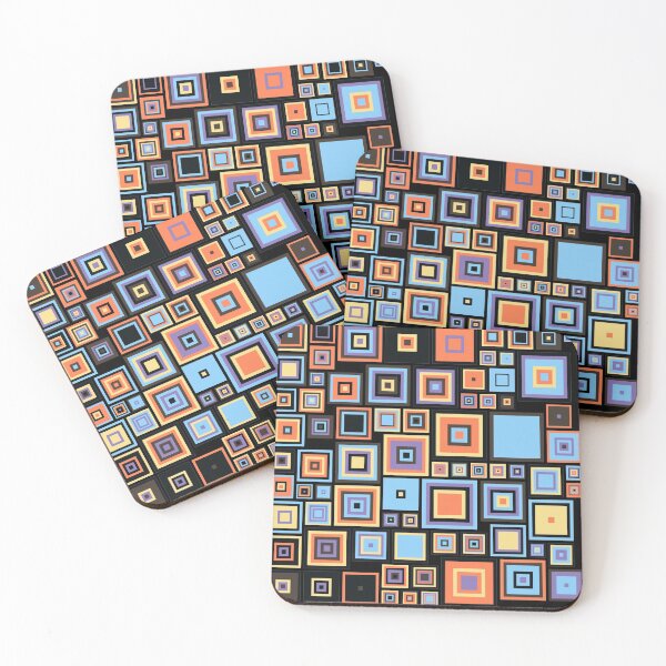 Item preview, Colorful Retro Squares Pattern designed and sold by CBNetwork.