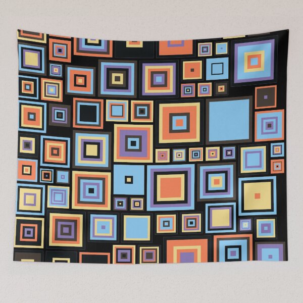 Item preview, Colorful Retro Squares Pattern designed and sold by CBNetwork.