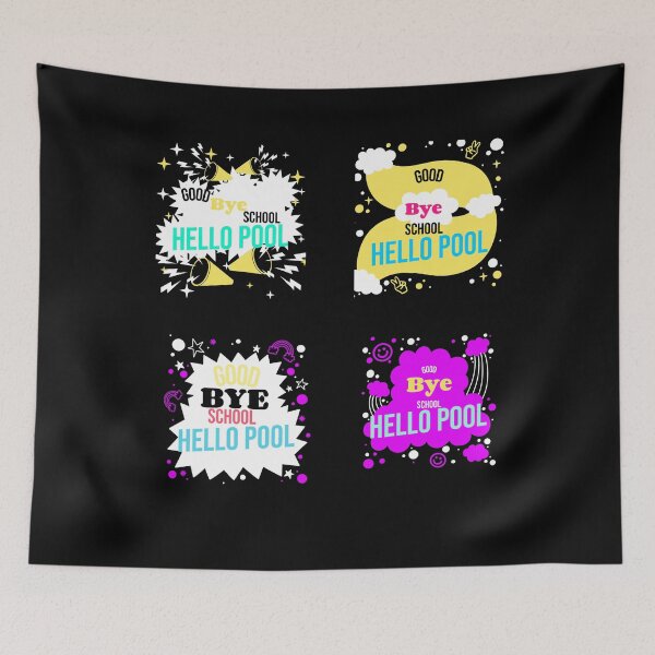 Item preview, Good bye school hello pool -  lockdown 2021 designed and sold by mr&mrsmalik malik.