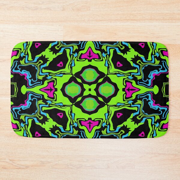 Item preview, Cosmic Carnival Bright Green Pink Blue Black designed and sold by Sector18.
