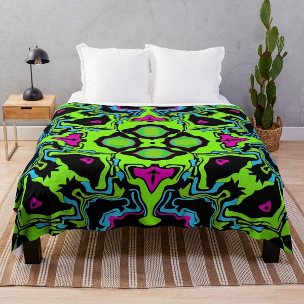 Item preview, Cosmic Carnival Bright Green Pink Blue Black designed and sold by Sector18.