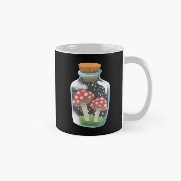 Item preview, Mushrooms in a glass jar designed and sold by jazzydevil.