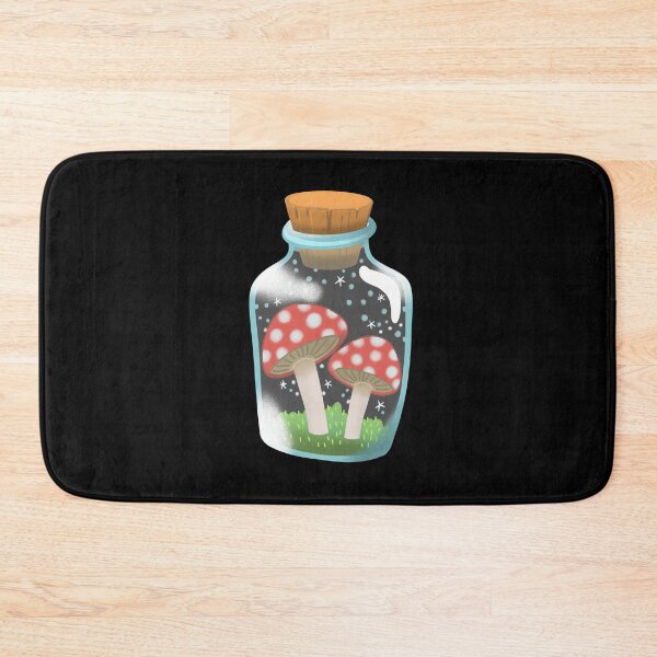 Item preview, Mushrooms in a glass jar designed and sold by jazzydevil.