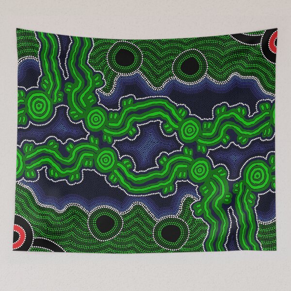 Item preview, Authentic Aboriginal Art -  After the Rain designed and sold by HogarthArts.